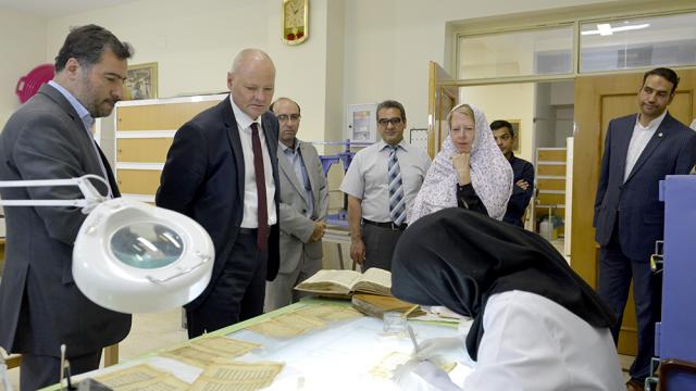 Federal Republic of Germany's Ambassador in Iran Visited Holy Shrine