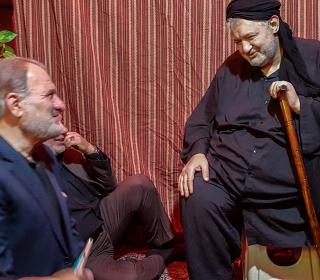 حضور معاون فرهنگی و امور زائران آستان مقدّس در هیئت بنی الزّهراء - 96.7.4 - عکاس رستمی